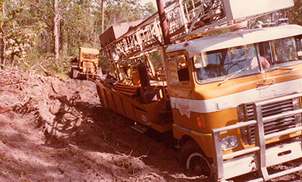 drilling rig in 1970